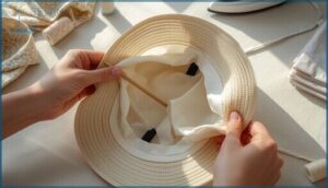 adding lining and turning right side out adding lining and turning right side out