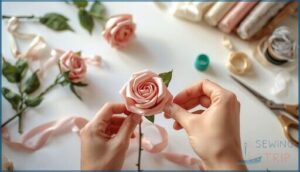 adding stems and finishing touches