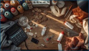 additional costs of owning an embroidery machine