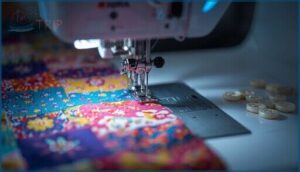 adjustable needle positions and buttonholers