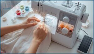 adjustable speed and stitch options