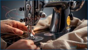 adjustable tension and stitch selection dial