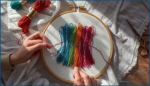 adjusting floss strand count for effect