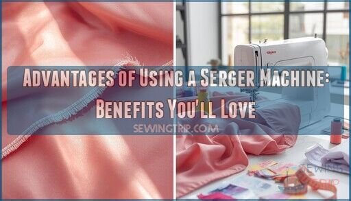 advantages of using a serger machine