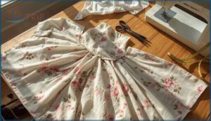 assembling the dress: step-by-step construction