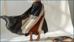 asymmetrical skirts for modern style