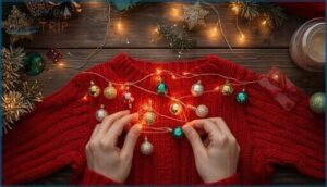 attaching ornaments, lights, and embellishments attaching ornaments, lights, and embellishments