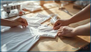 attaching sleeves with flat construction attaching sleeves with flat construction