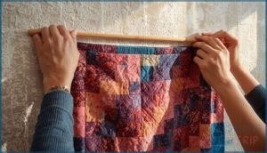 attaching the quilt for even support attaching the quilt for even support