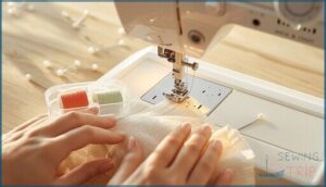 automatic needle threader and bobbin system