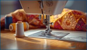 automatic needle threading and bobbin winding