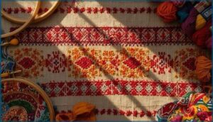 bold cross-stitch patterns and color symbolism bold cross-stitch patterns and color symbolism