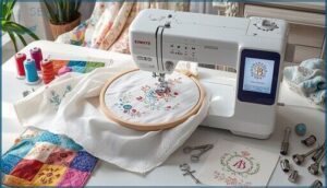 built-in embroidery and quilting functions built-in embroidery and quilting functions