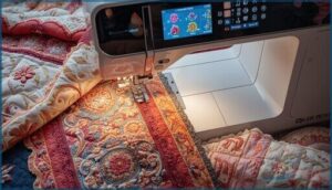 built-in quilting and decorative stitches