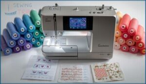 built-in stitch options and customization