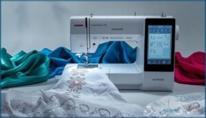 built-in stitch variety and customization options built-in stitch variety and customization options