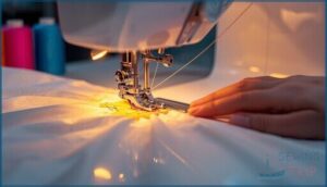 built-in thread cutter