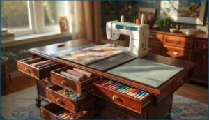 cabinet-style sewing tables