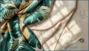 combining small, medium, and large-scale prints