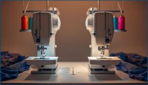 comparing sergers vs. overlock machines