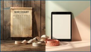 comparing vintage and modern size charts comparing vintage and modern size charts