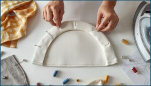 constructing and attaching the brim