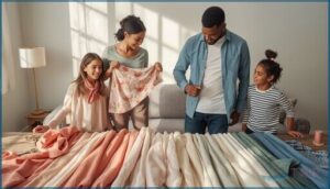 coordinating fabrics for family outfits