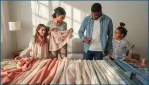 coordinating fabrics for family outfits