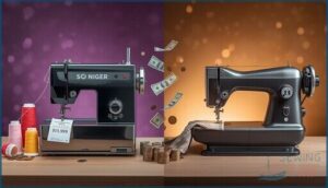 cost comparison with regular sewing machines