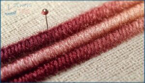 creating texture and shading with overlapping stitches