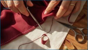 cutting and revealing the underlayer cutting and revealing the underlayer