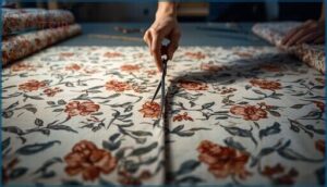 cutting one piece first as a template cutting one piece first as a template