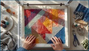 decorative and modern stitch techniques