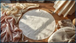 drafting a full, half, or quarter circle pattern