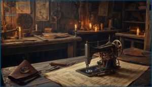 early attempts at sewing machine design