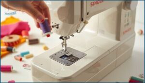 easy bobbin loading and threading