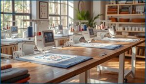 embroidery and quilting machines