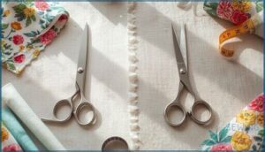 fabric scissors vs. pinking shears