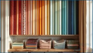 fabric storage systems and folding techniques