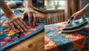 finger pressing vs. iron pressing