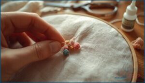 finishing and securing the knot finishing and securing the knot