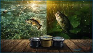 fishing techniques and line selection