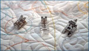 free-motion quilting feet variations