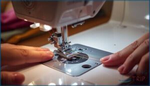 guiding thread through thread guides