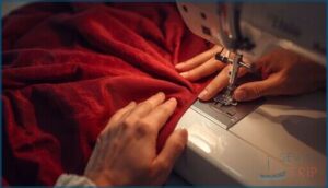 hemming and finishing techniques for circle skirts