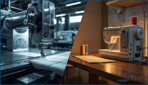home vs. industrial sewing machines