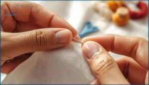 how to hold the needle and thread how to hold the needle and thread
