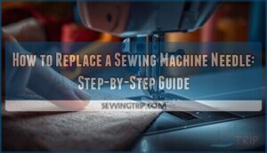 how to replace needle on sewing machine