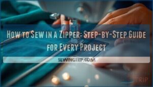 how to sew in a zipper