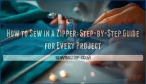 how to sew in a zipper